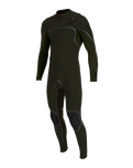 Hyperfreak Fire 5/4mm+ Chest Zip Wetsuit in Ranger & Ranger