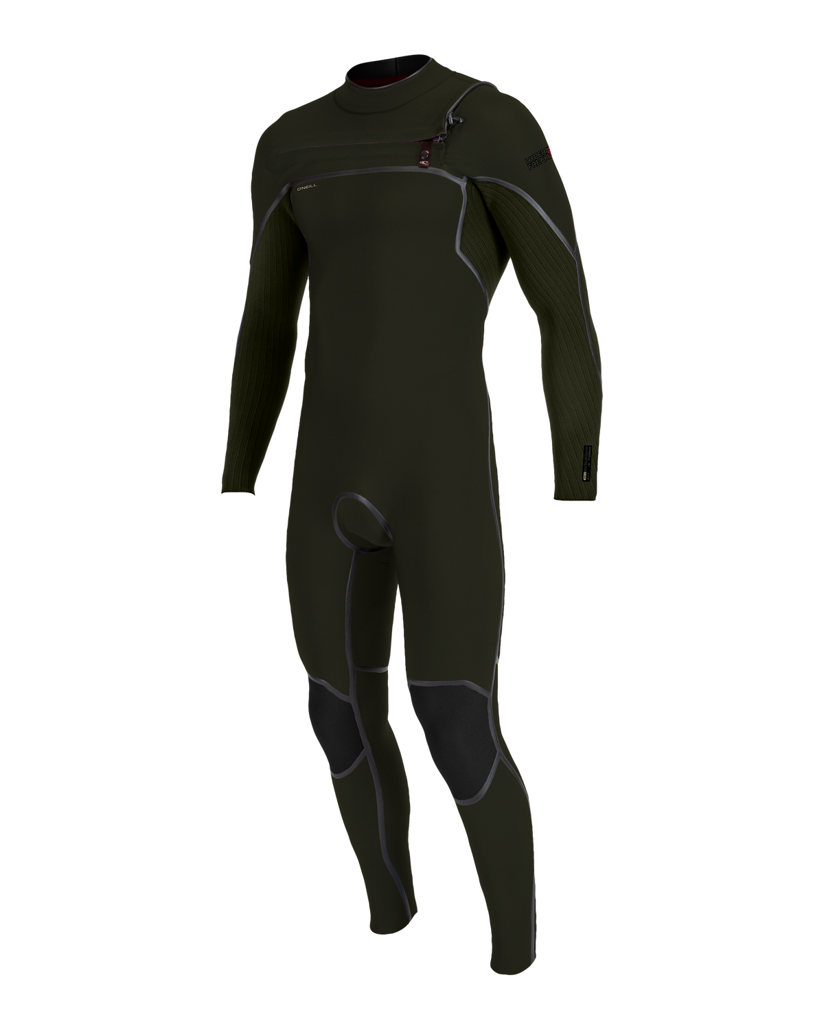 Hyperfreak Fire 5/4mm+ Chest Zip Wetsuit in Ranger & Ranger