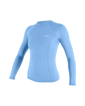 Basic Skins Long Sleeve Rash Vest in Azurine