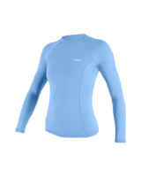 Basic Skins Long Sleeve Rash Vest in Azurine