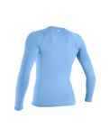 Basic Skins Long Sleeve Rash Vest in Azurine