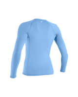 Basic Skins Long Sleeve Rash Vest in Azurine