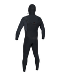 Hyperfreak Fire 5/4+ Hooded Chest Zip Wetsuit in Black & Black