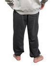 The Salt Water Seeker Mens Embroidered Joggers in Faded Black