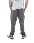 Embroidered Joggers in Faded Grey