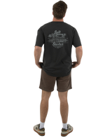 Embroidered Cord Shorts in Walnut