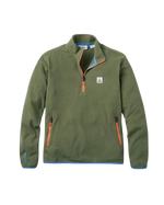 The Passenger Mens Switchback Micro Polartec Fleece Jacket in Khaki