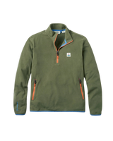 The Passenger Mens Switchback Micro Polartec Fleece Jacket in Khaki