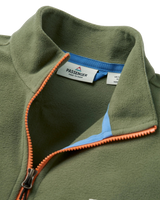 The Passenger Mens Switchback Micro Polartec Fleece Jacket in Khaki