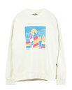 The Kavu Mens Windward Sweatshirt in Lily White