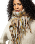 The Barts Womens Plaity Scarf in Brown