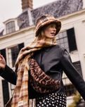 The Barts Womens Plaity Scarf in Brown
