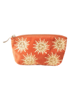 The Elizabeth Scarlett Womens Sun Goddess Velvet Coin Purse in Rust