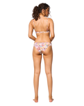 The Watercult Womens Pretty Boho Medium Bikini Bottoms in Pink Spring
