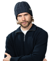 The Barts Mens Kaen Beanie in Navy