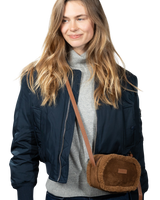 The Barts Aedey Shoulder Bag in Dark Brown