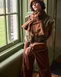 The Barts Aedey Shoulder Bag in Dark Brown