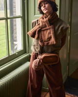 The Barts Aedey Shoulder Bag in Dark Brown