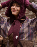 The Barts Womens Neolana Scarf in Aubergine