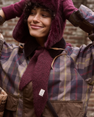 The Barts Womens Neolana Scarf in Aubergine