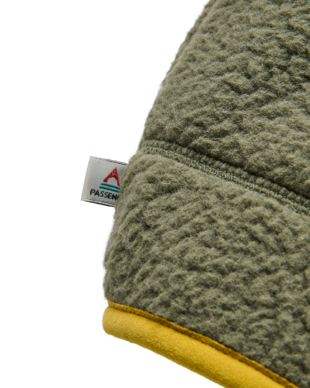 Home Sherpa Fleece Jacket in Vintage White & Dusty Olive