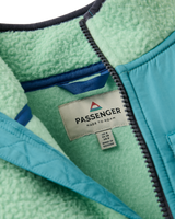 The Passenger Womens Home Sherpa Fleece Jacket in Seafoam