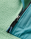 The Passenger Womens Home Sherpa Fleece Jacket in Seafoam