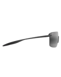 The Maui Jim Pālulu Polarised Shield Sunglasses in Matte Black & Neutral Grey