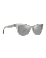The Maui Jim Hiwahiwa Polarised Wrap Sunglasses in Shiny Transparent Sage & Neutral Grey | Available at Anns Cottage