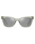The Maui Jim Hiwahiwa Polarised Wrap Sunglasses in Shiny Transparent Sage & Neutral Grey | Available at Anns Cottage
