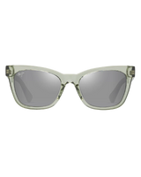 The Maui Jim Hiwahiwa Polarised Wrap Sunglasses in Shiny Transparent Sage & Neutral Grey | Available at Anns Cottage