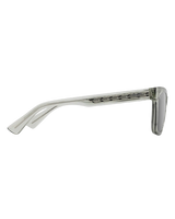 The Maui Jim Hiwahiwa Polarised Wrap Sunglasses in Shiny Transparent Sage & Neutral Grey | Available at Anns Cottage