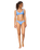 The Watercult Womens Tidal Texture Medium Low Rise Bikini Bottoms in Fresh Ocean