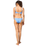 The Watercult Womens Tidal Texture Medium Low Rise Bikini Bottoms in Fresh Ocean