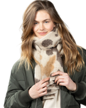 The Barts Womens Cowcoon Scarf in Brown