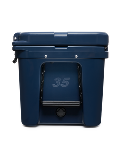 The Yeti Tundra 35 Cooler in Navy