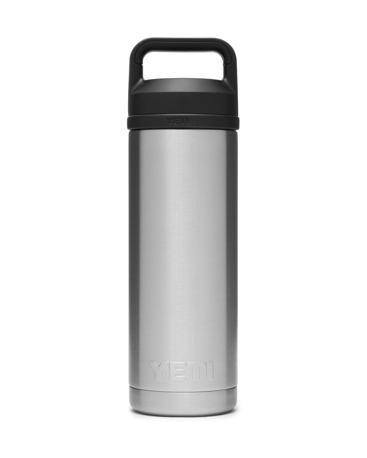 The Yeti Rambler 18oz Bottle with Chug Cap in Steel