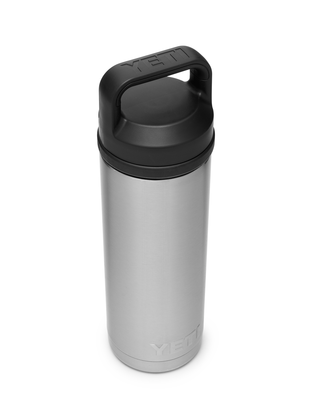 The Yeti Rambler 18oz Bottle with Chug Cap in Steel