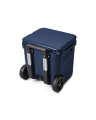 The Yeti Roadie 48 Wheeled Cooler in Navy