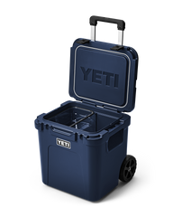 The Yeti Roadie 48 Wheeled Cooler in Navy