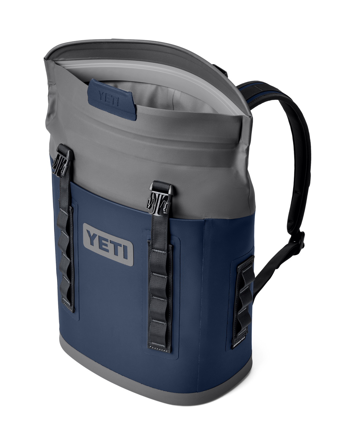 The Yeti Hopper M12 Soft Backpack Cooler in Navy