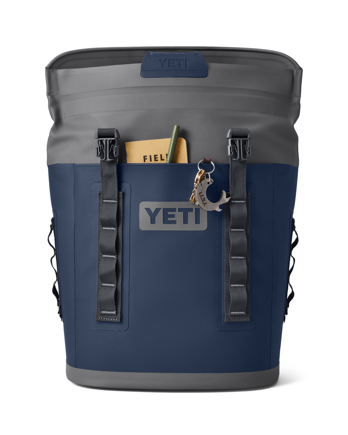 The Yeti Hopper M12 Soft Backpack Cooler in Navy