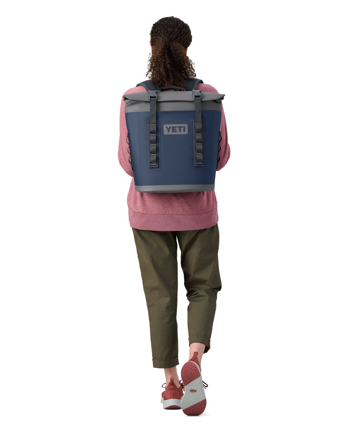 The Yeti Hopper M12 Soft Backpack Cooler in Navy