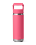 Rambler 18oz Straw Bottle in Tropical Pink
