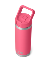 Rambler 18oz Straw Bottle in Tropical Pink