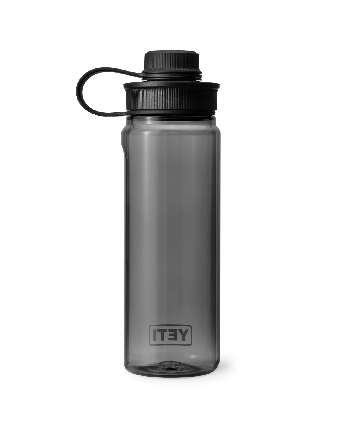 The Yeti Yonder 750ml Water Bottle with Tether Cap in Charcoal