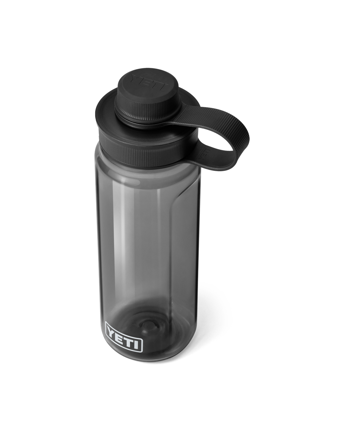 The Yeti Yonder 750ml Water Bottle with Tether Cap in Charcoal