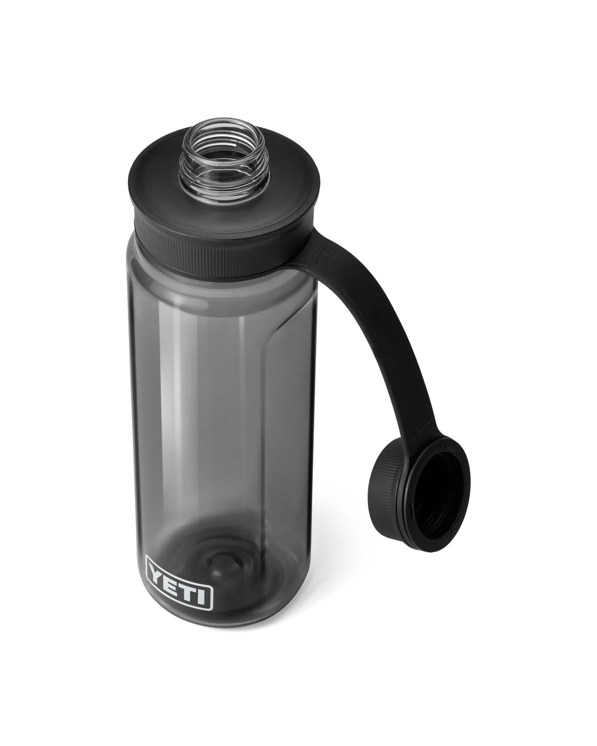 The Yeti Yonder 750ml Water Bottle with Tether Cap in Charcoal