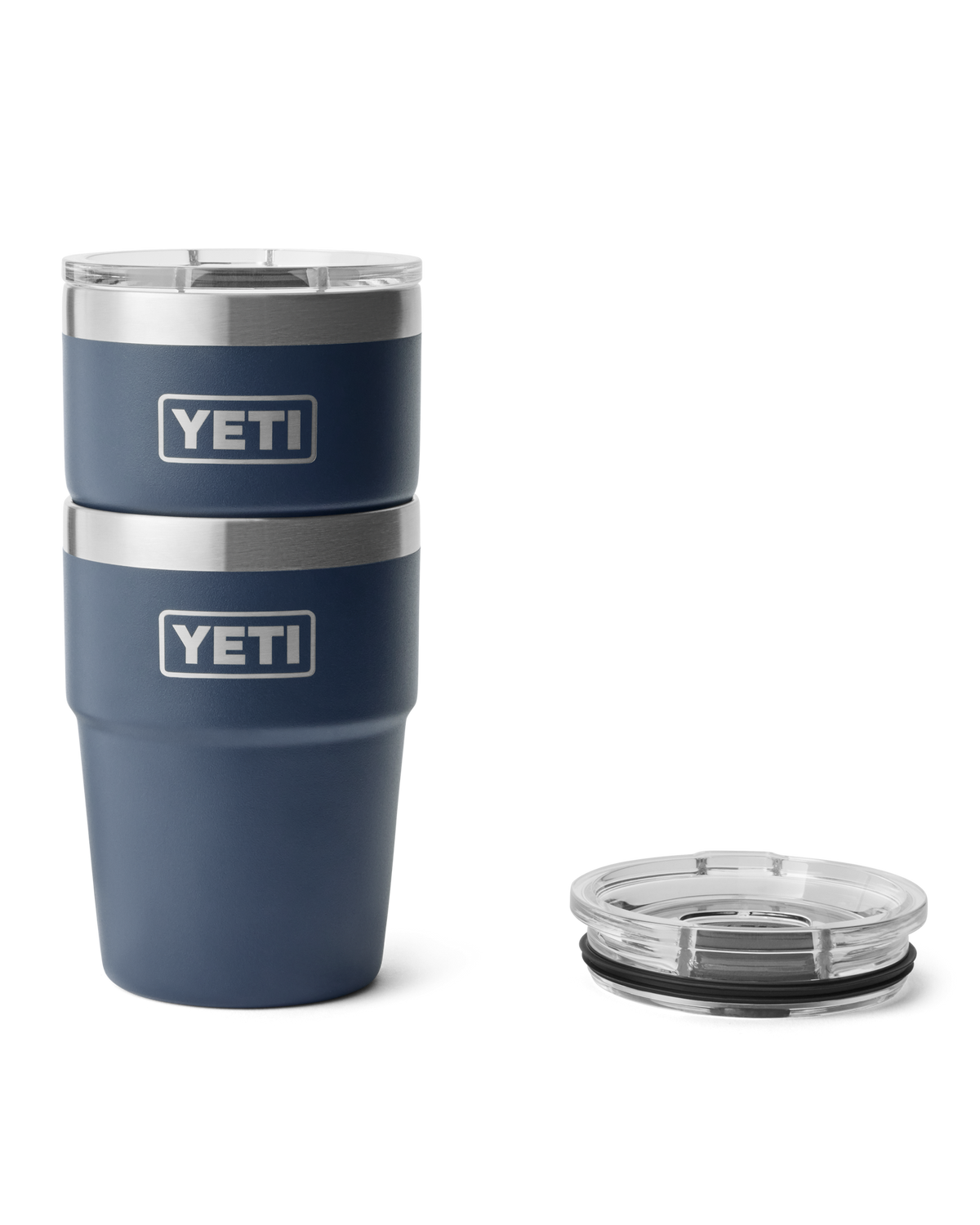 The Yeti Rambler 16oz Stackable Cup in Navy