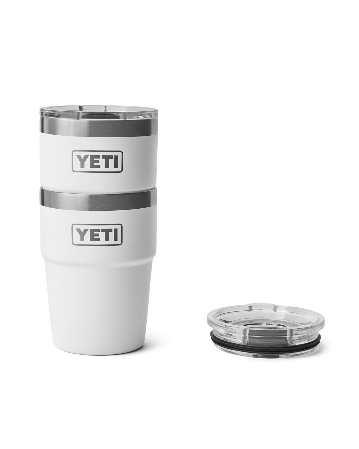 Rambler 16oz Stackable Cup in White